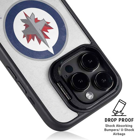 NHL Winnipeg Jets Distressed iPhone 15 Pro Kickstand Case